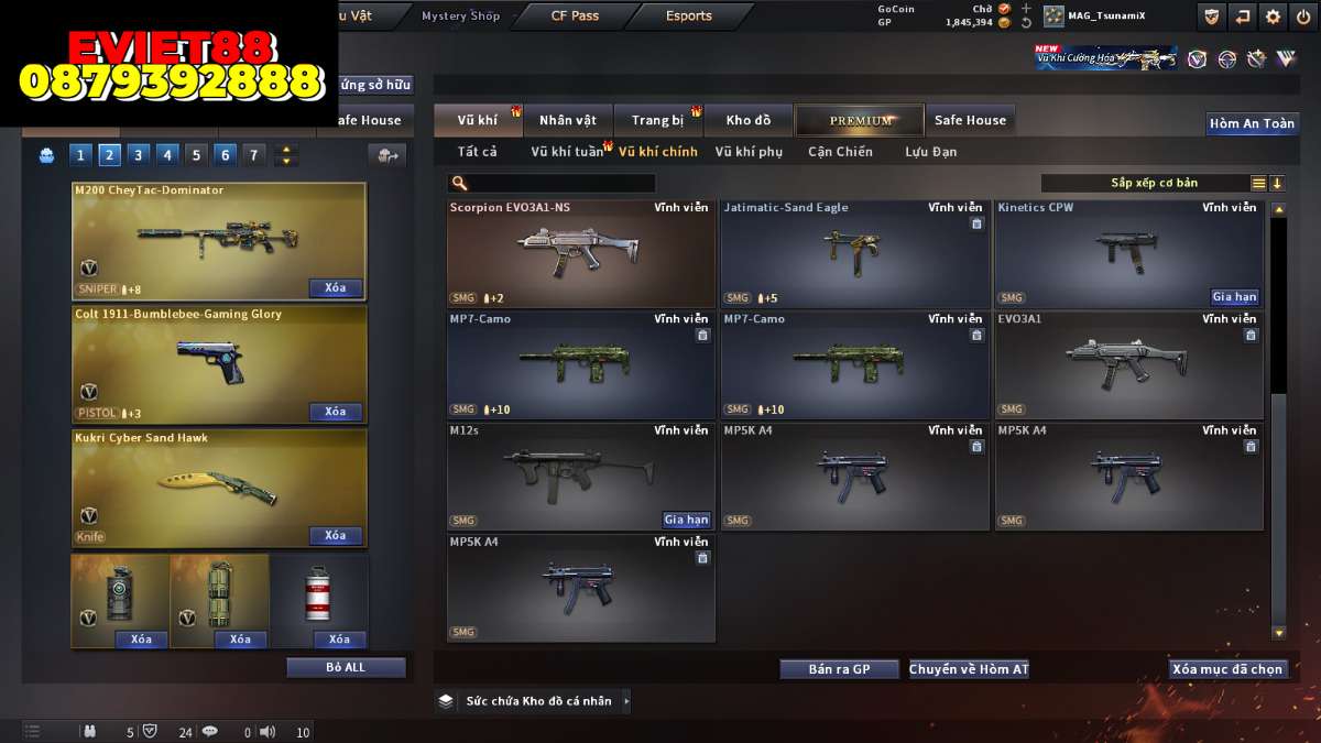 shop acc cf uy tin gia re
